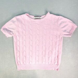 Crystal-Kobe Vintage 80s Multicolor Floral Sweater Large Cotton Blend Grandma